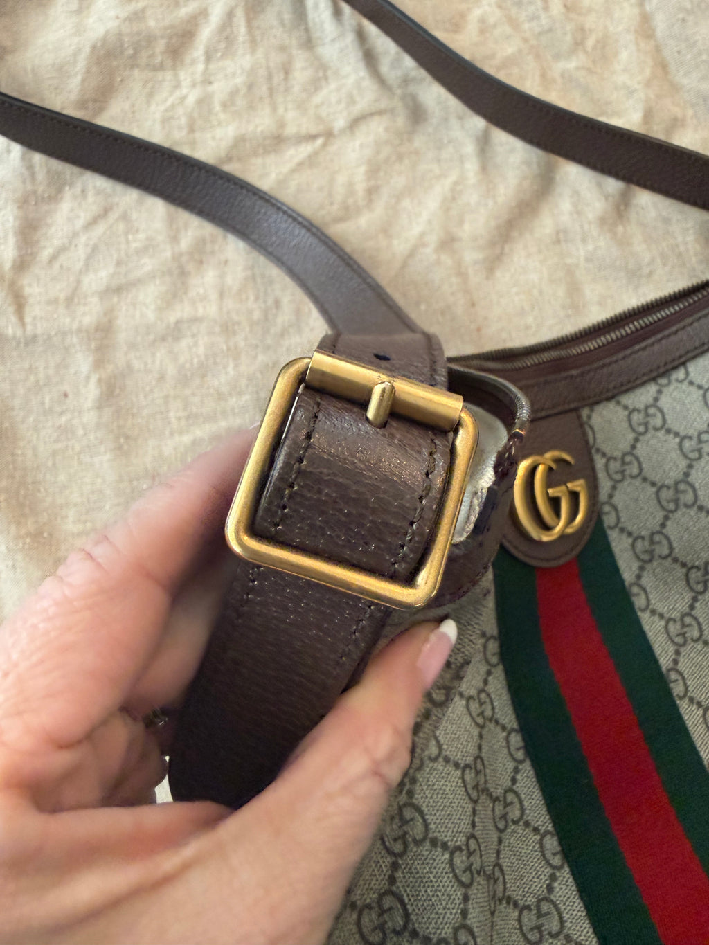 G*ucci Ophidia Half Moon Hobo Bag